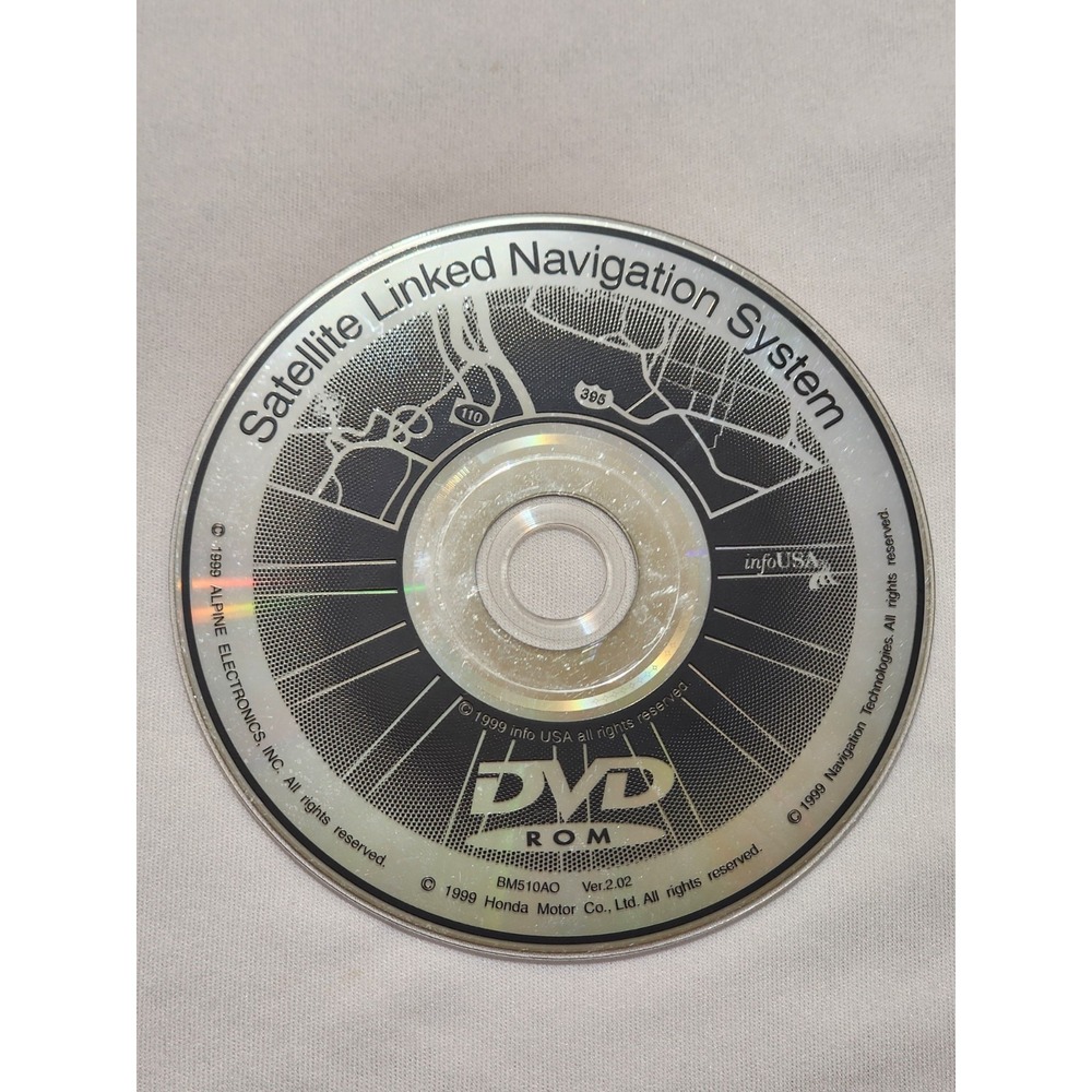 Satelite Linked‎ Navigation System BM510AO Ver.2.02 1999 Honda DVD Room